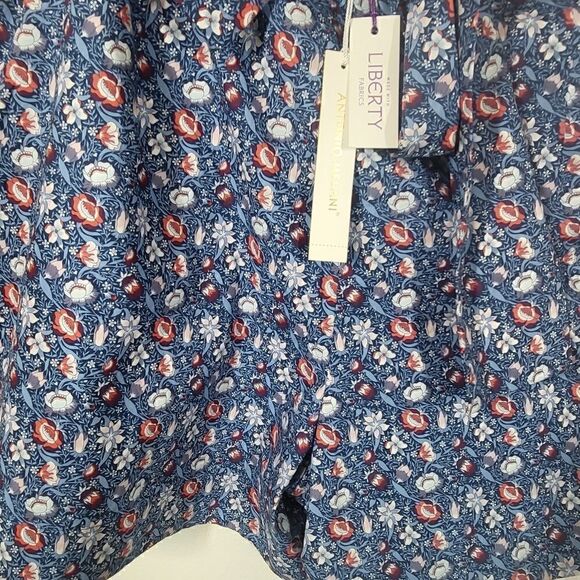 Antonio Melani Blue & Red Flowered Shorts - Picture 9 of 10